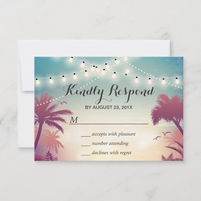 Palm Tree RSVP (Anverso)