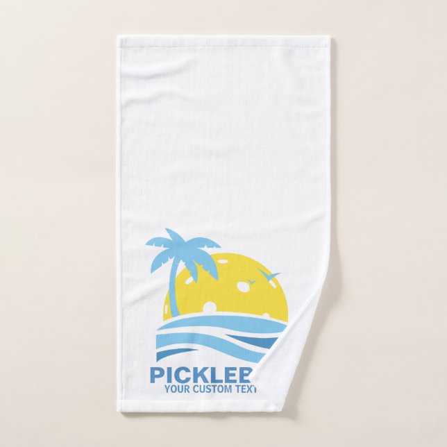 Palm Tree Tropical De Baloncesto Salto Personaliza (Toalla de mano)