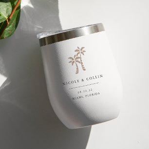 Palm Tree Tropical Destination Wedding Favor