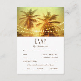 Palm Tree Tropical String light Boda de playa RSVP