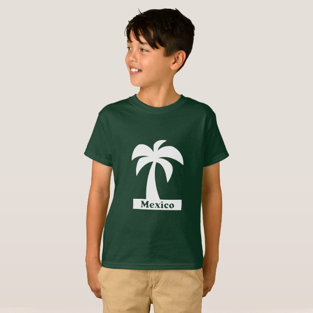 Palm Tree (vacaciones en México) - Camiseta básica (Anverso completo)