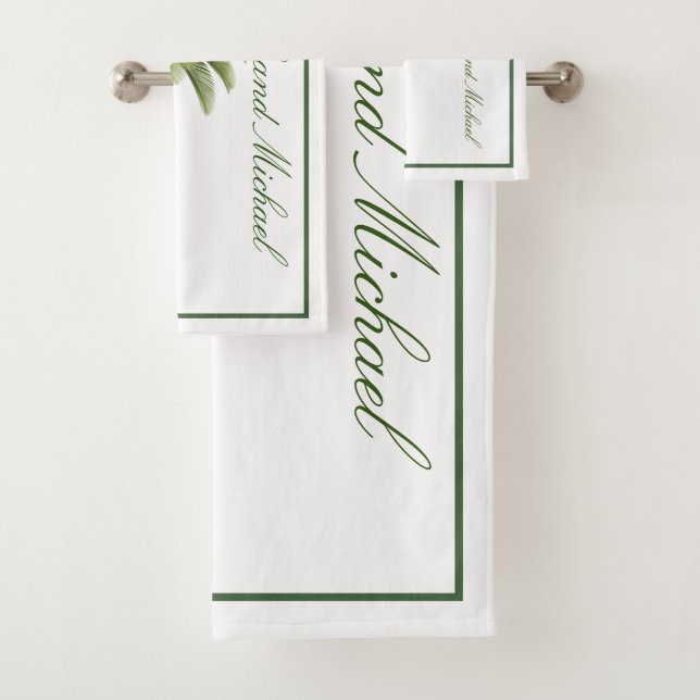 Palm Tree Vintage Tropical Elegical Pareja (In situ)