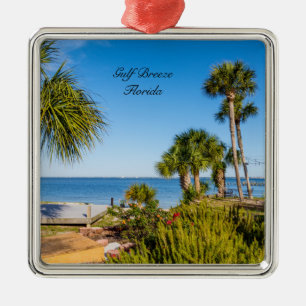 Palm Trees Bayside Morning Ornamento Premium