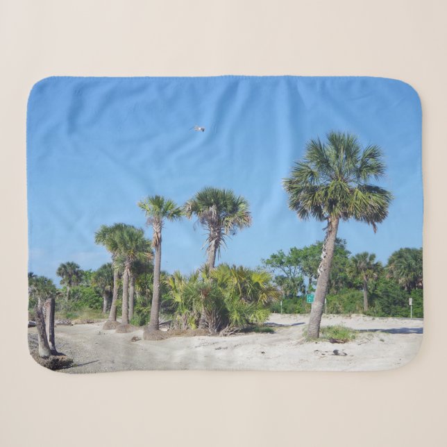 Palm Trees sherpa manta (Anverso (horizontal))