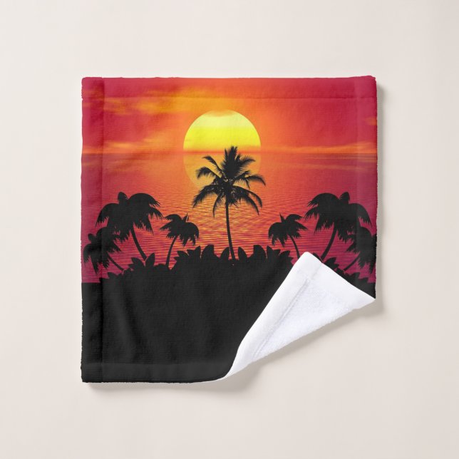Palm Trees Silhouette-16515 (Toallita)