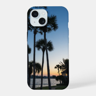 Palm Trees Sunrise Destin Florida Estuche para iPh