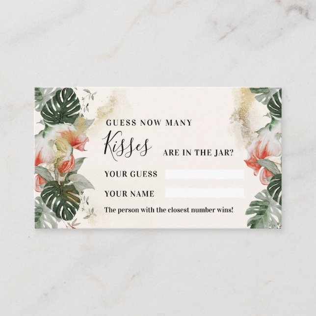 Palm tropical | Cuántas tarjetas de juego de ducha (Anverso)