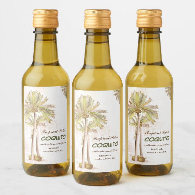 Palm tropical de coco de coquito (Botellas)