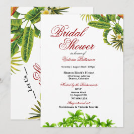Palm tropical deja invitaciones a duchas de novias