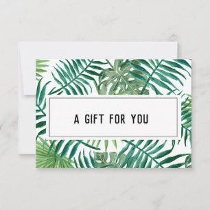 Palm tropical exótica deja certificado de regalo b