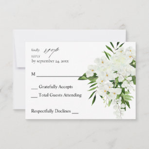Palm Tropical & Floral Blanca sin Carne RSVP 2