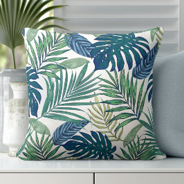 Palm tropical moderna deja Cojín decorativo