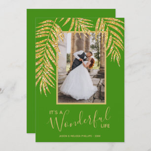 Palm Tropical Navidades Foto Tarjeta de vacaciones