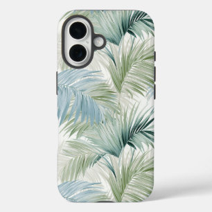 Palm verde azul deja a Apple iPhone 16 Funda duro