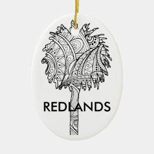 Palmas de Redlands - ornamento del navidad