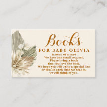 Palmas secas Lunaria Books para la tarjeta de soli