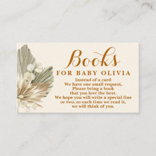 Palmas secas Lunaria Books para la tarjeta de soli