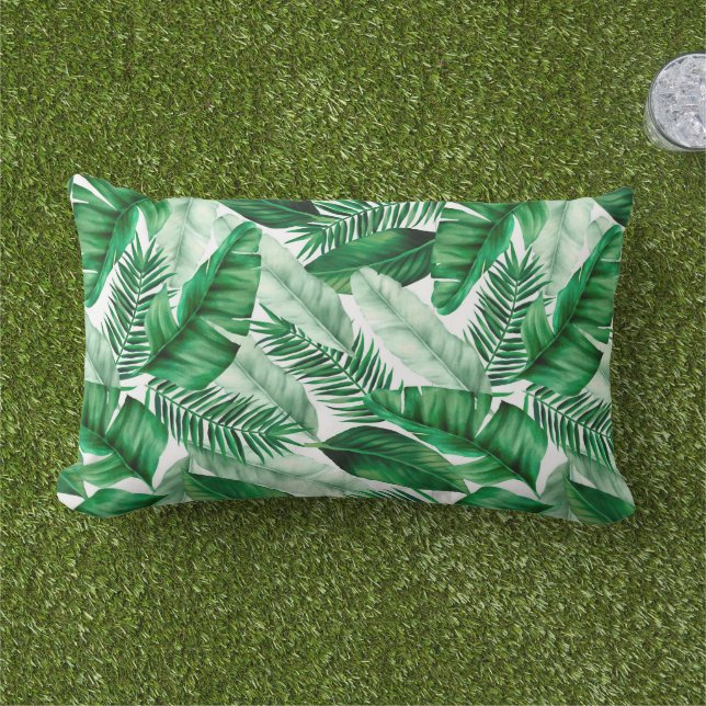 Palmas tropicales de almohada de acento exterior (Césped)