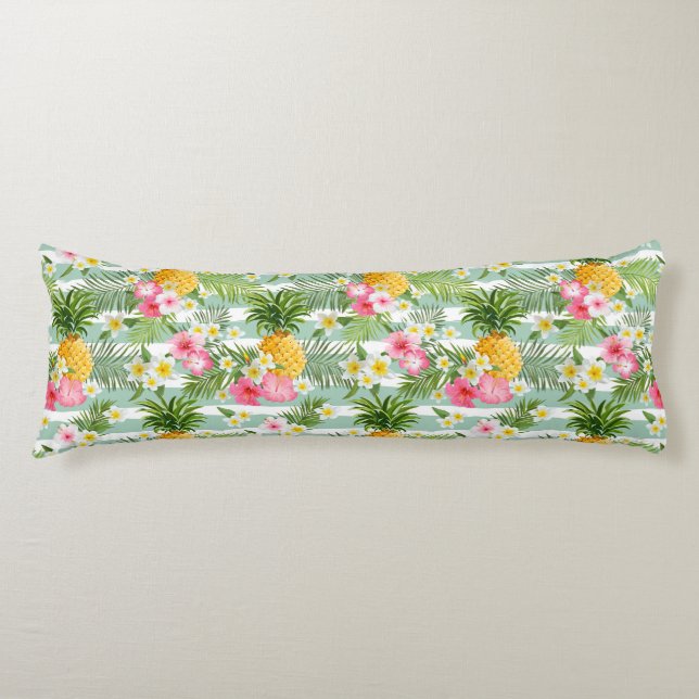 Palmas tropicales Imprimir almohada del cuerpo (Anverso)