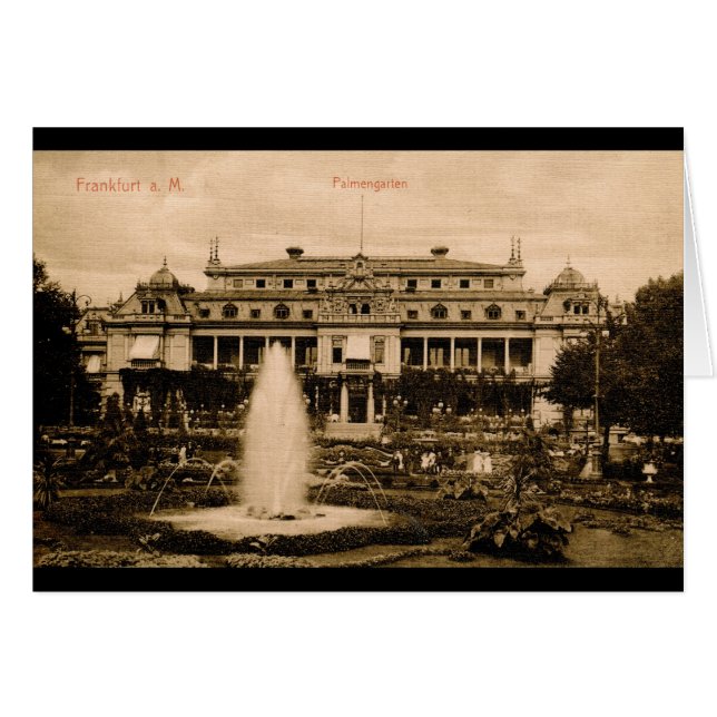 Palmengarten, vintage de Francfort, Alemania (Anverso (Horizontal))