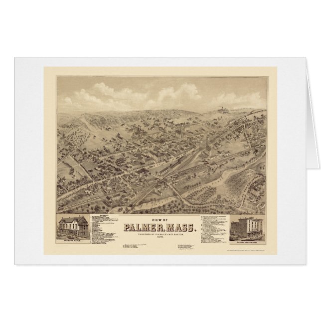 Palmer, mapa panorámico de las MAMÁES - 1879 (Anverso (Horizontal))