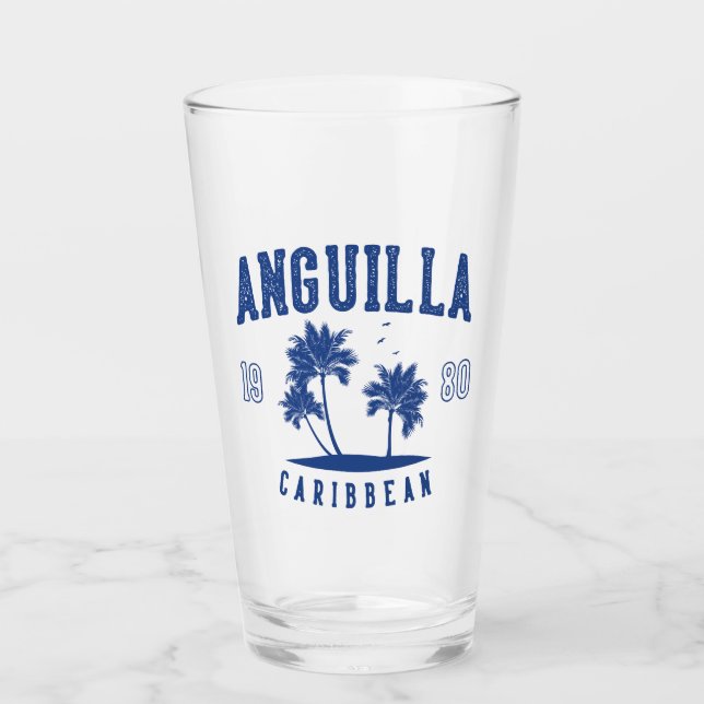 Palmera caribeña de Anguilla 1980 (Anverso)