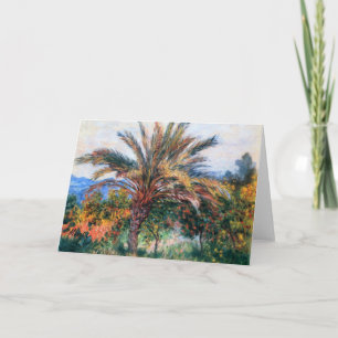 Palmera de MONET en la tarjeta 1884 de