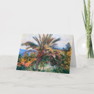 Palmera de MONET en la tarjeta 1884 de