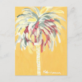 Palmera del amarillo amarillo de la postal