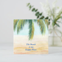 Palmera en un día soleado en la playa