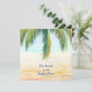 Palmera en un día soleado en la playa