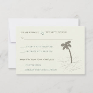 Palmera - tarjetas del rsvp