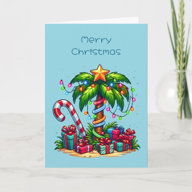 Palmera tropical de Navidad (Anverso)