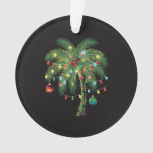 Palmera Tropical de Navidad con Luces y Adornos