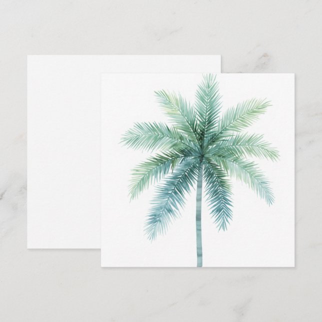 Palmera verde azulada (Anverso / Reverso)