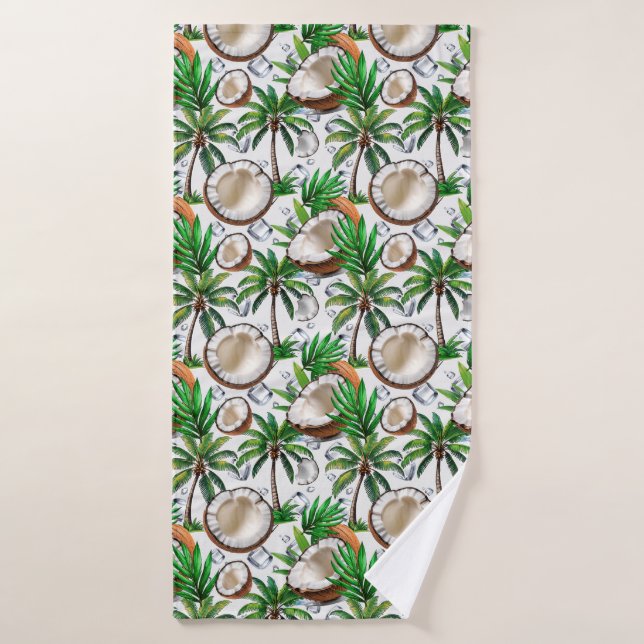 Palmeras de coco diseño tropical (Toalla de baño)