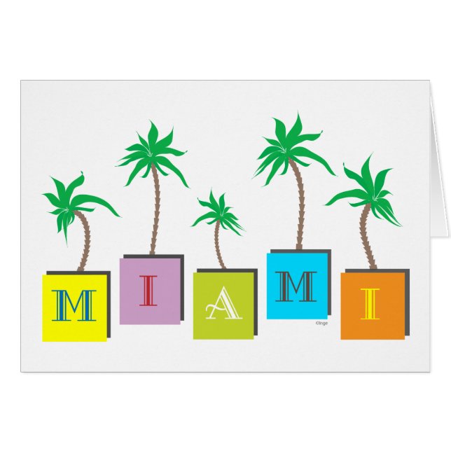 Palmeras de Miami Beach (Anverso (Horizontal))