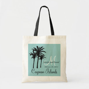 Palmeras del Caribe de las bolsas de asas de la