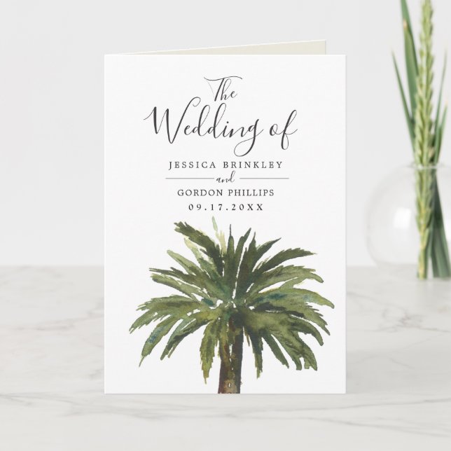 Palmeras Dusty | Programa plegado (Anverso)