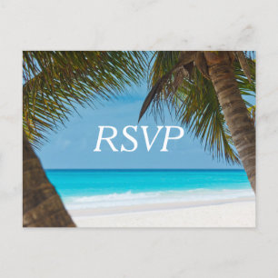 Palmeras En Las Postales De Bodas De Playa RSVP