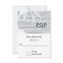 Palmeras en Wood Beach Wedding RSVP