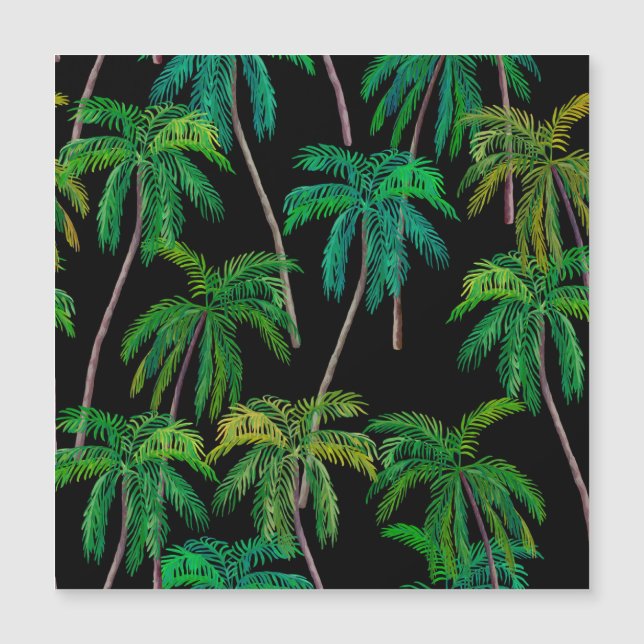 Palmeras: Patrón de verano acrílico. (Anverso)