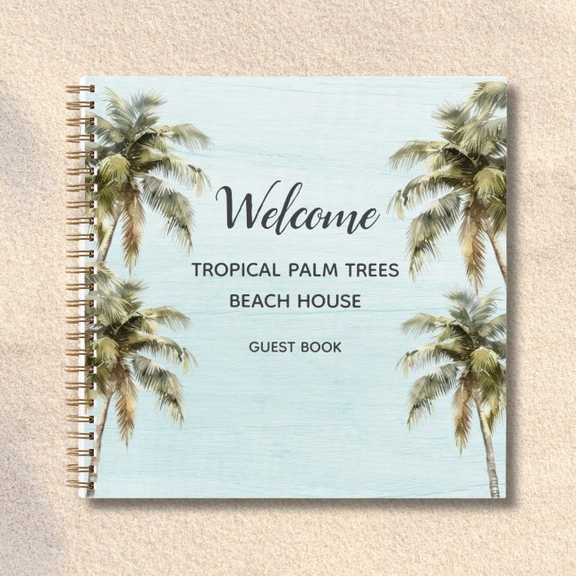 Palmeras Tropicales Bienvenidos Libro de Invitados (Subido por el creador)