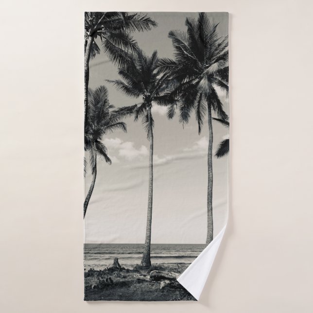PALMERAS TROPICALES EN LA PLAYA (Toalla de baño)