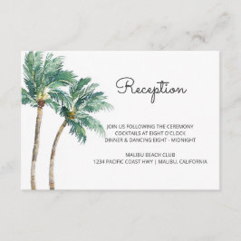Palmeras Tropicales | Recepción de boda acuarela