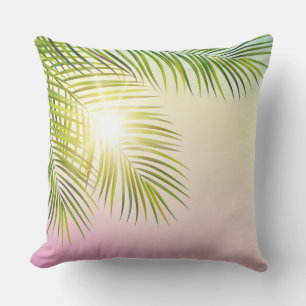 Palmeras y almohada al aire libre