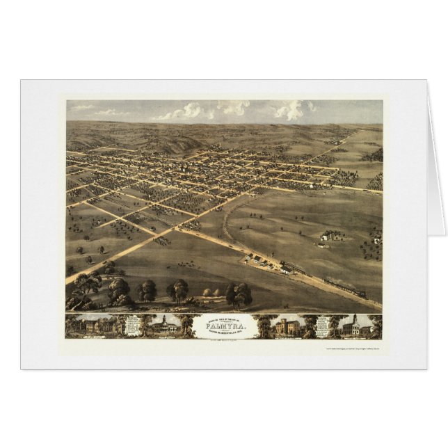 Palmyra, mapa panorámico del MES - 1869 (Anverso (Horizontal))