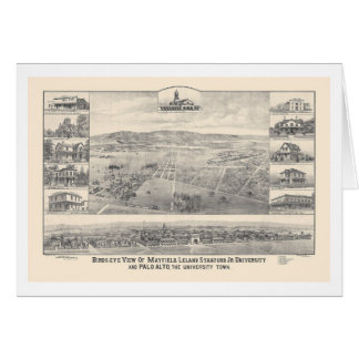 Palo Alto, mapa panorámico 1888 (1658A) del CA