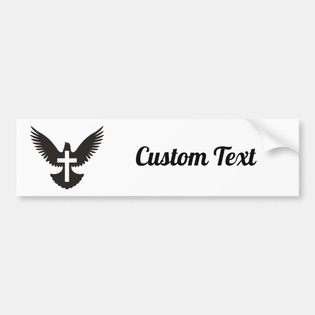 Palo con pegatina de parachoques cruzados (Frente)