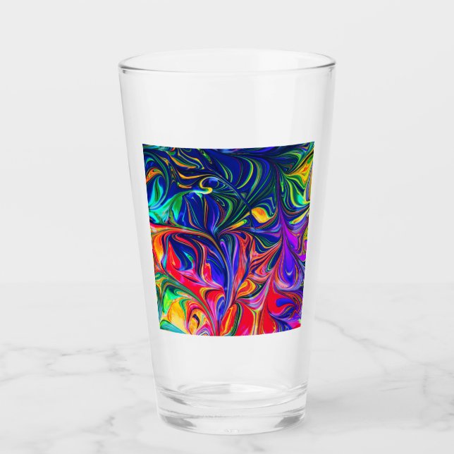 Palo de brillo trippy con girasol arco iris (Anverso)